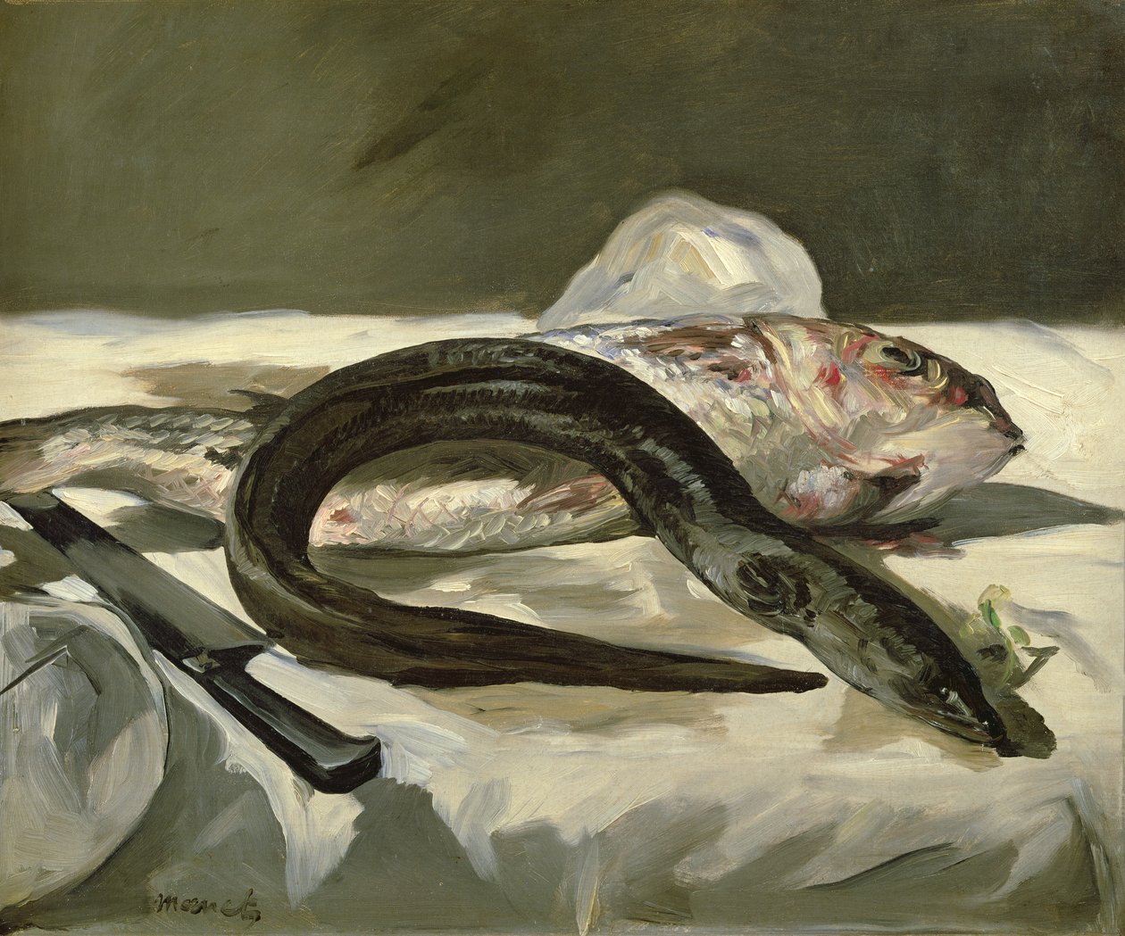 Węgorz i barwena, 1864 autorstwa Édouard Manet