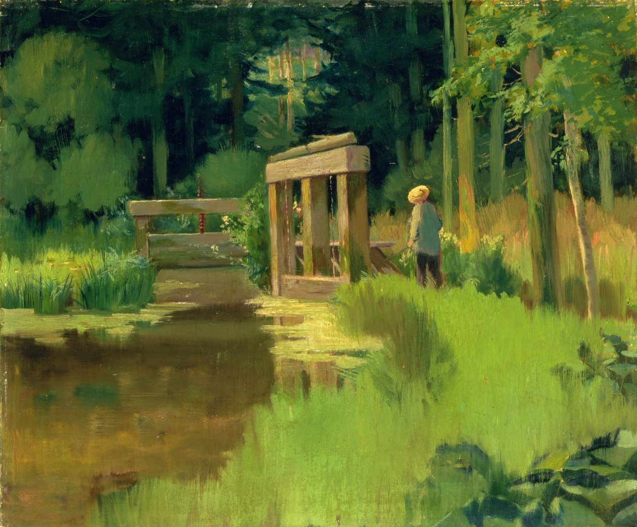 W parku autorstwa Édouard Manet