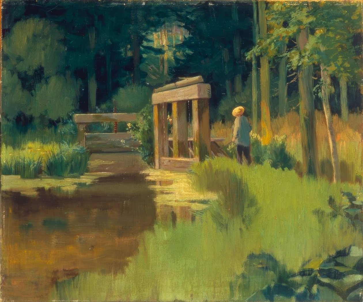 W parku autorstwa Édouard Manet