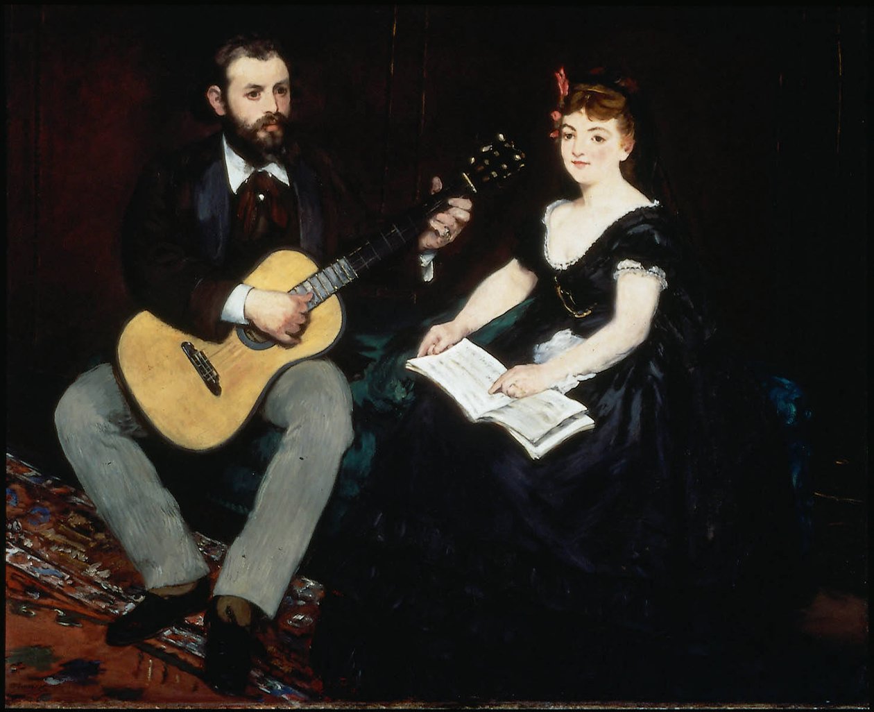 Lekcja muzyki autorstwa Édouard Manet