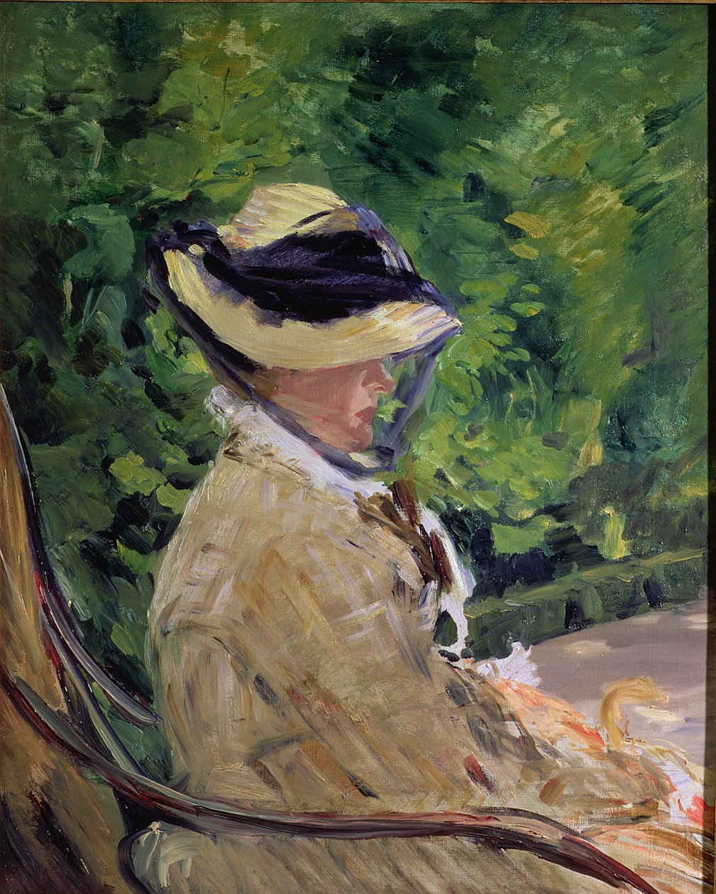 Madame Manet w Bellevue autorstwa Édouard Manet
