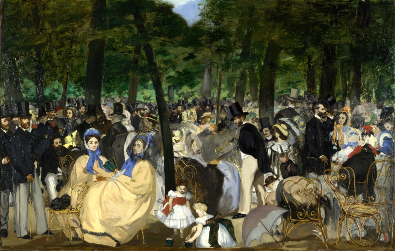 Muzyka w Tuileries autorstwa Édouard Manet