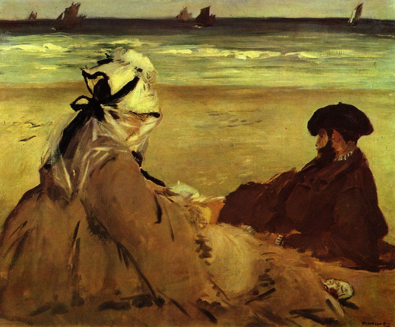 Na plaży autorstwa Édouard Manet