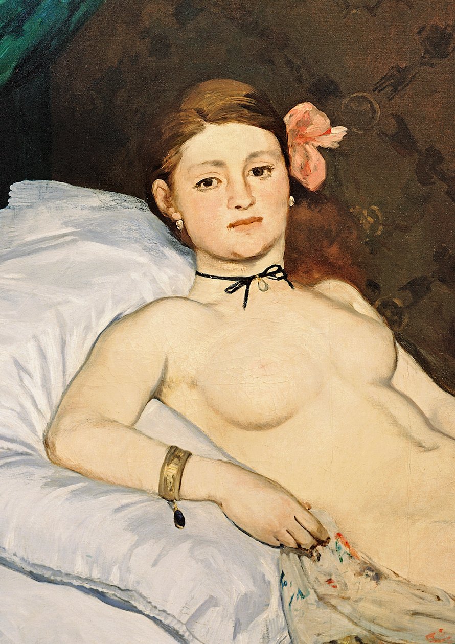 Olimpia, 1863 (szczegóły 64183) autorstwa Édouard Manet