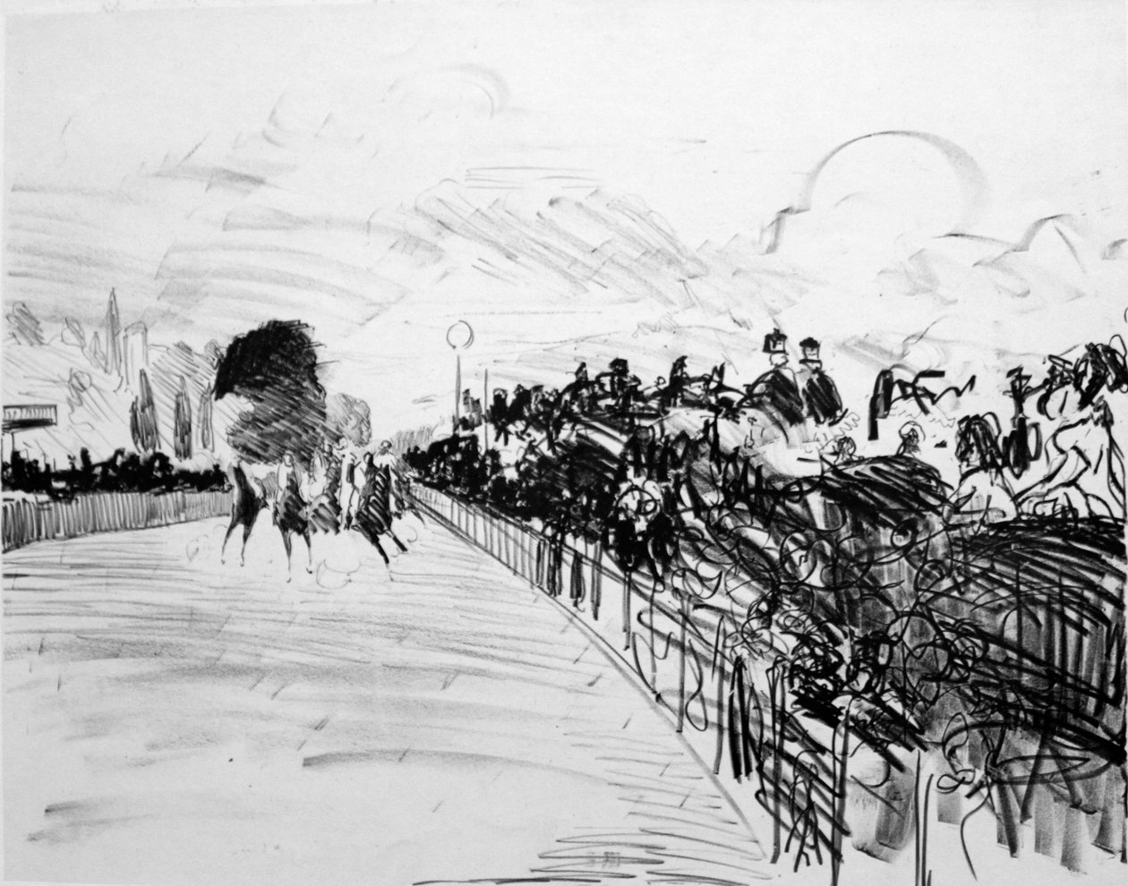 wyścigi konne autorstwa Édouard Manet
