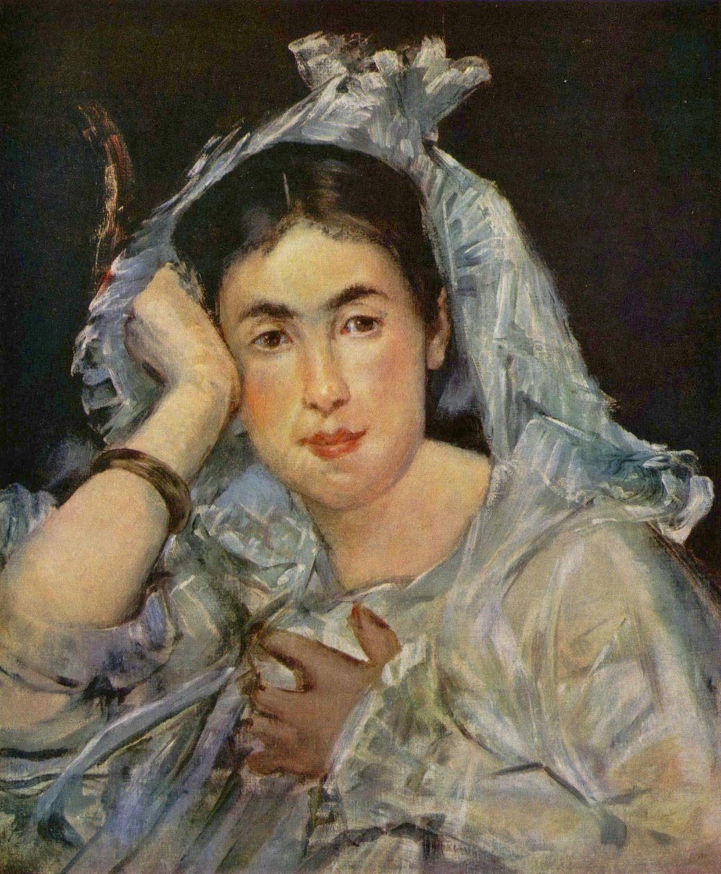 Portret Małgorzaty de Conflans z kapturem autorstwa Édouard Manet