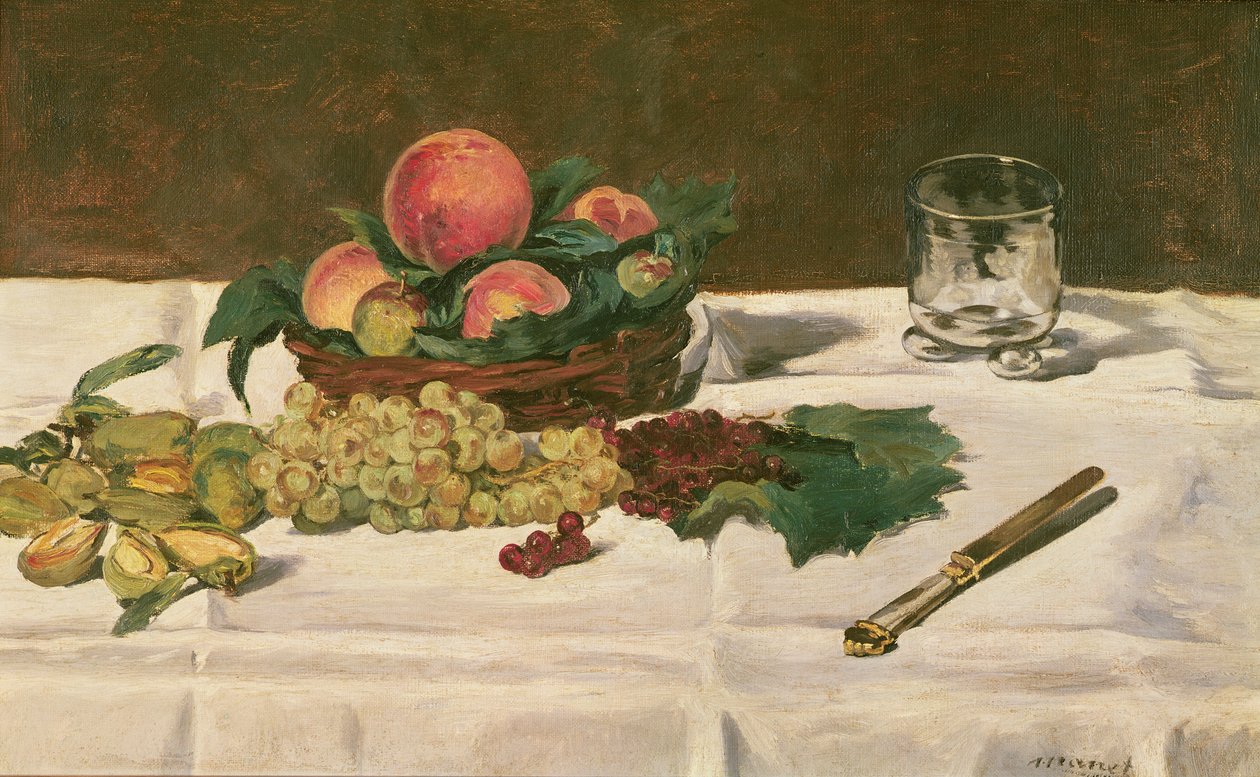 Martwa natura: Owoce na stole, 1864 autorstwa Édouard Manet