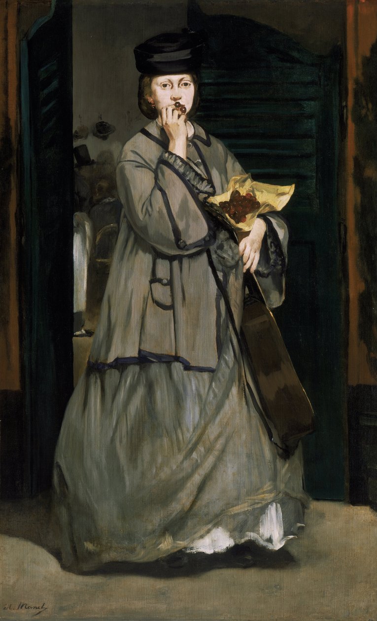 Ulica piosenkarka autorstwa Édouard Manet