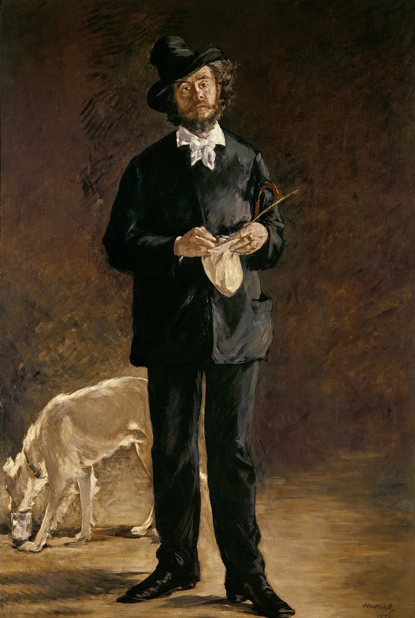 Artysta, czyli portret Gilberta Marcellina Desboutina, 1875 autorstwa Édouard Manet