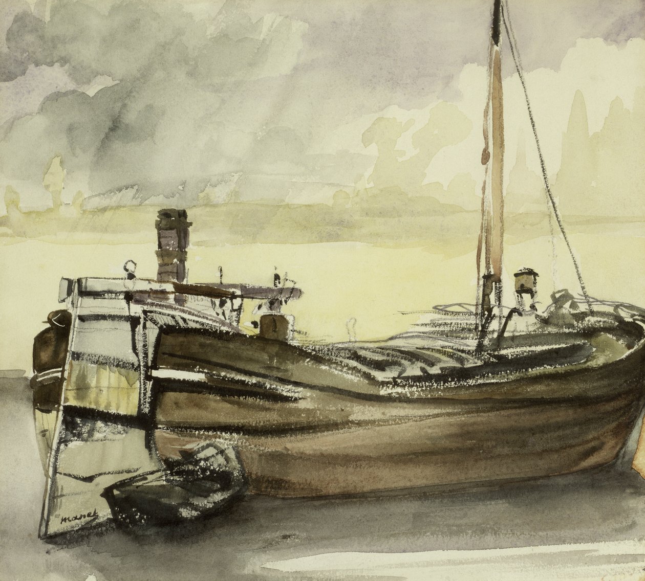 Barka autorstwa Édouard Manet