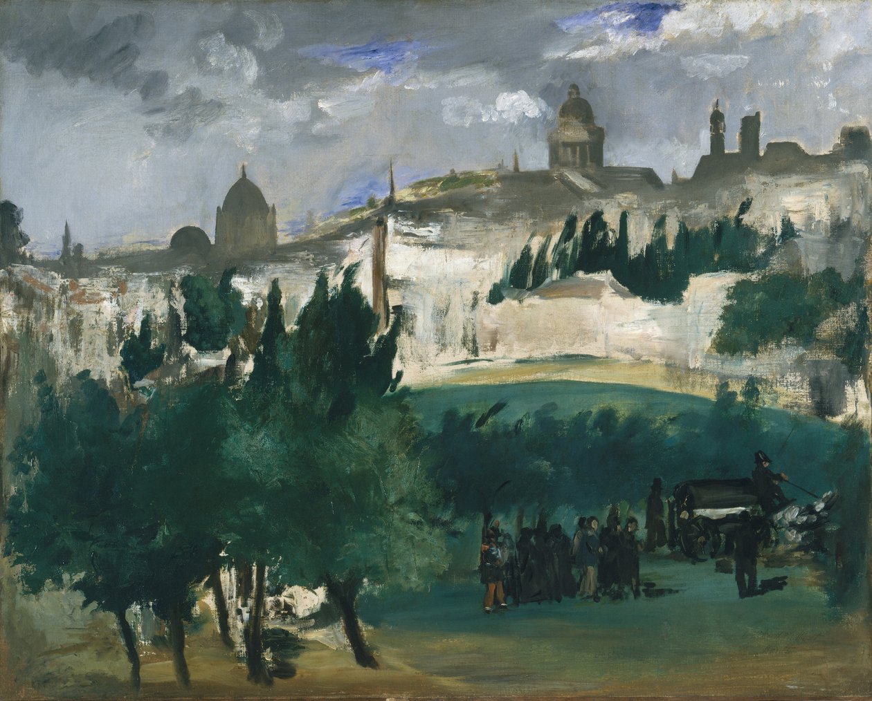 Pogrzeb, ok. 1867 autorstwa Édouard Manet