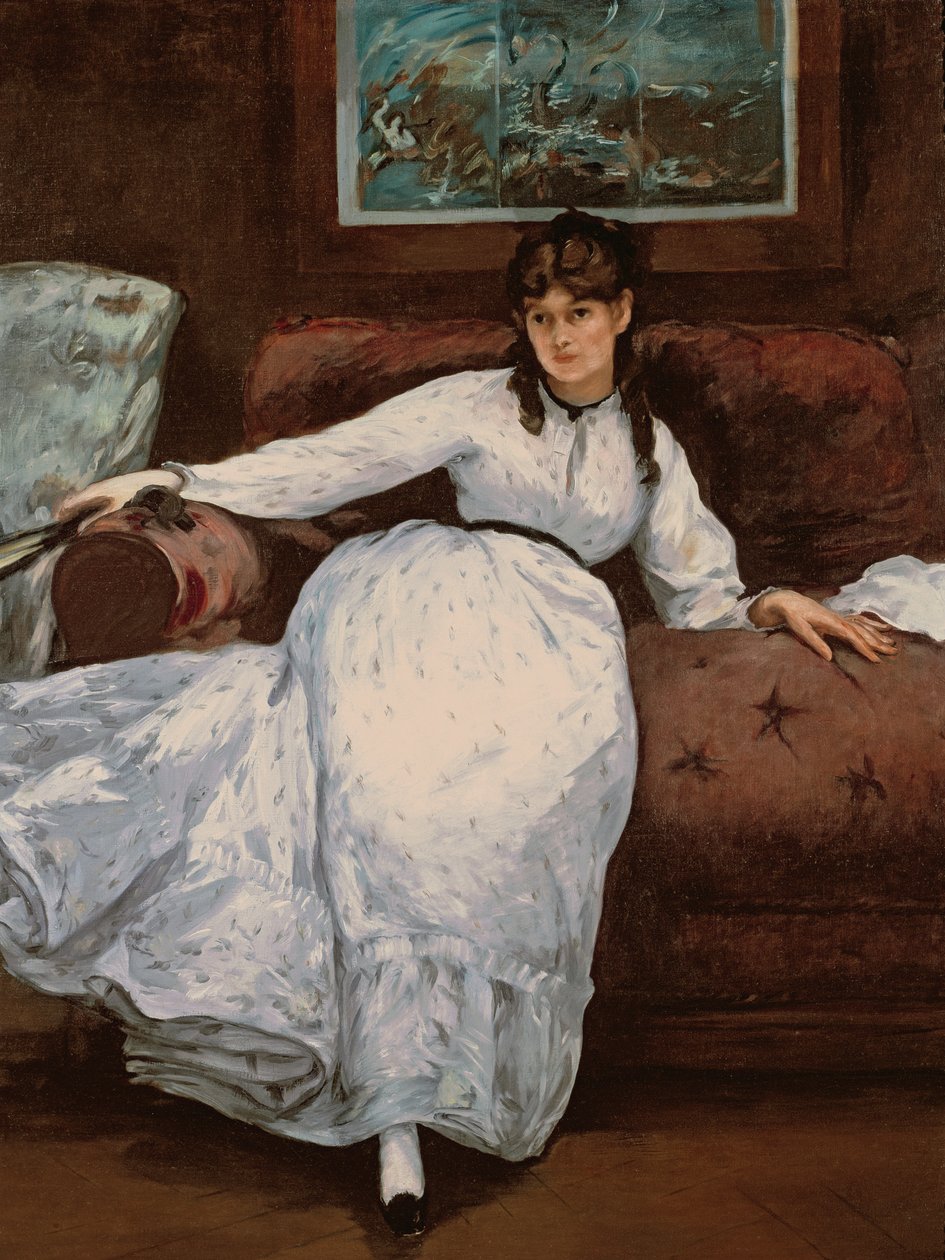 Reszta, portret Berthe Morisot (1841-95), 1870 autorstwa Édouard Manet