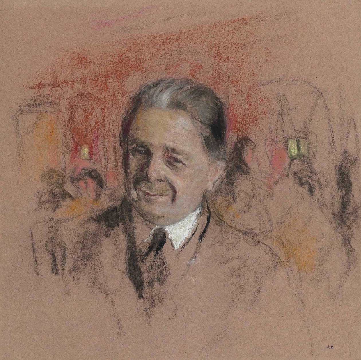 Studium do portretu Georges Bénard autorstwa Edouard Vuillard