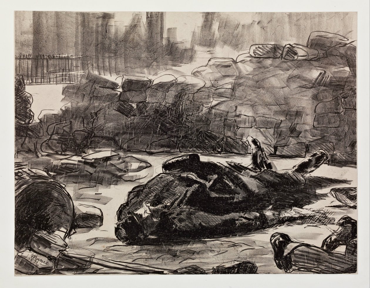 Wojna domowa autorstwa Édouard Manet