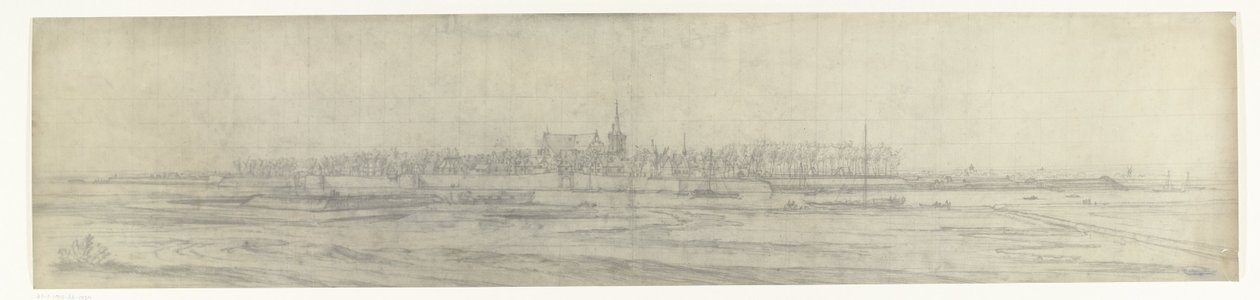 Widok grobu, 1672 Zdjęcia rysunków z najazdu francuskiego na Holandię w 1672 roku autorstwa Adama Fransa van der Meulena zachowanych w Manufacture des Gobelins (tytuł serii) autorstwa frères Moreau