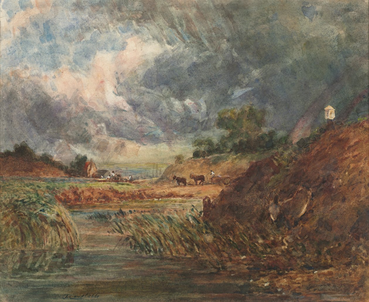 Hampstead Heath autorstwa imitator of John Constable