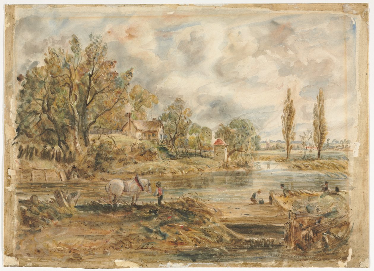 Biały Koń autorstwa imitator of John Constable