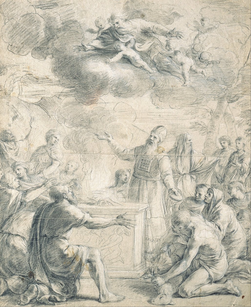 Ofiara Aarona autorstwa known as Borgognone Guglielmo Cortese