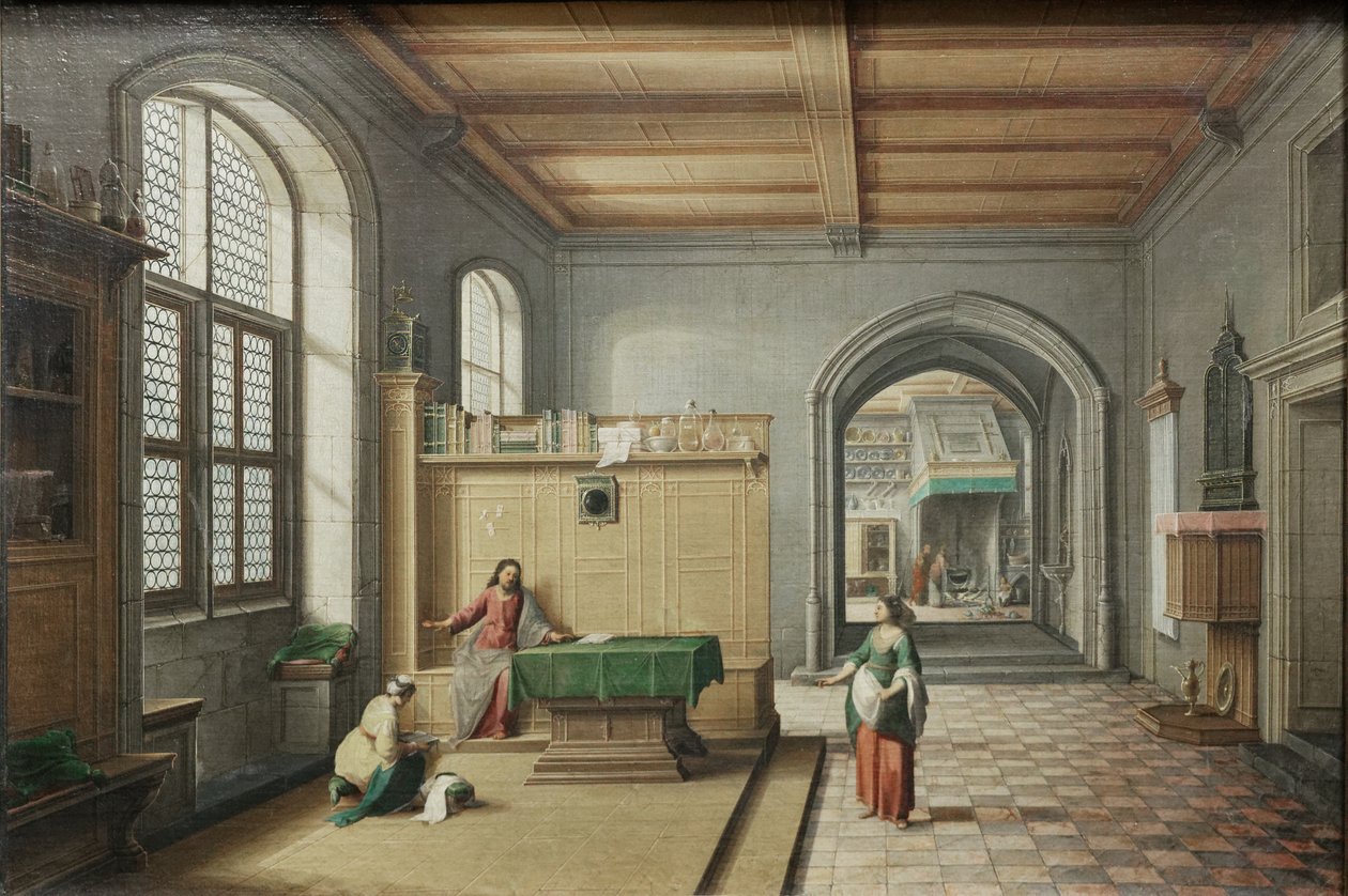 Jezus z Martą i Marią autorstwa Hendrik van Steenwyck