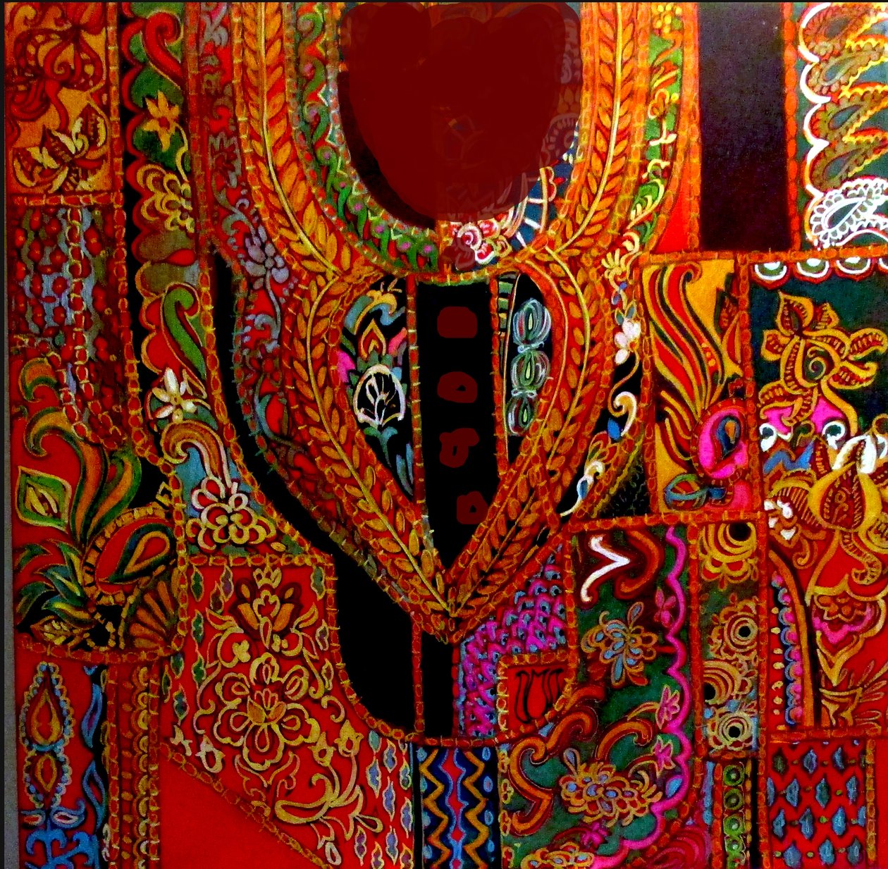INDIA KURTA, 2017 (media mieszane) autorstwa linda arthurs