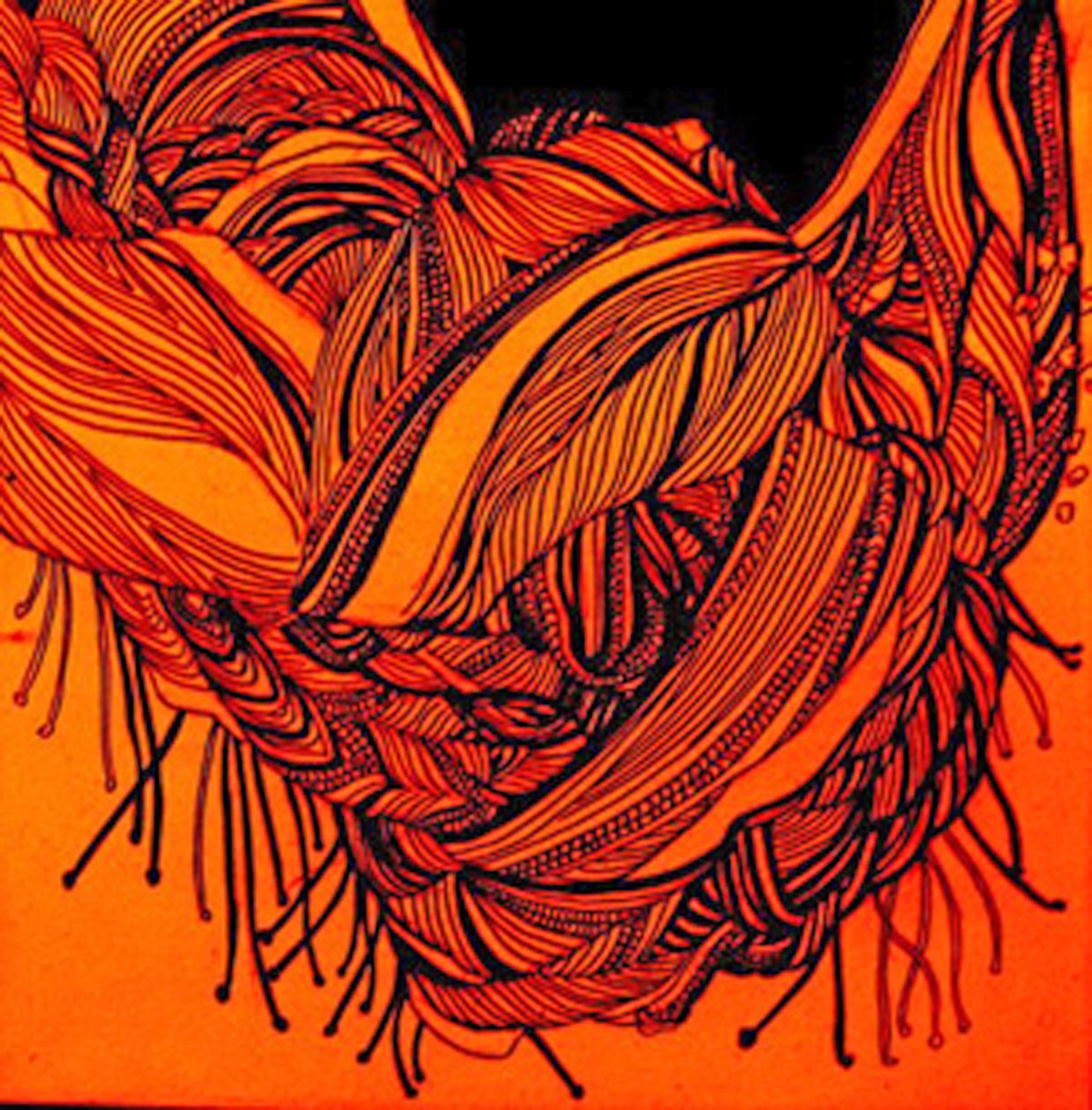 Rdzawy szalik, 2016 (mixed media) autorstwa linda arthurs