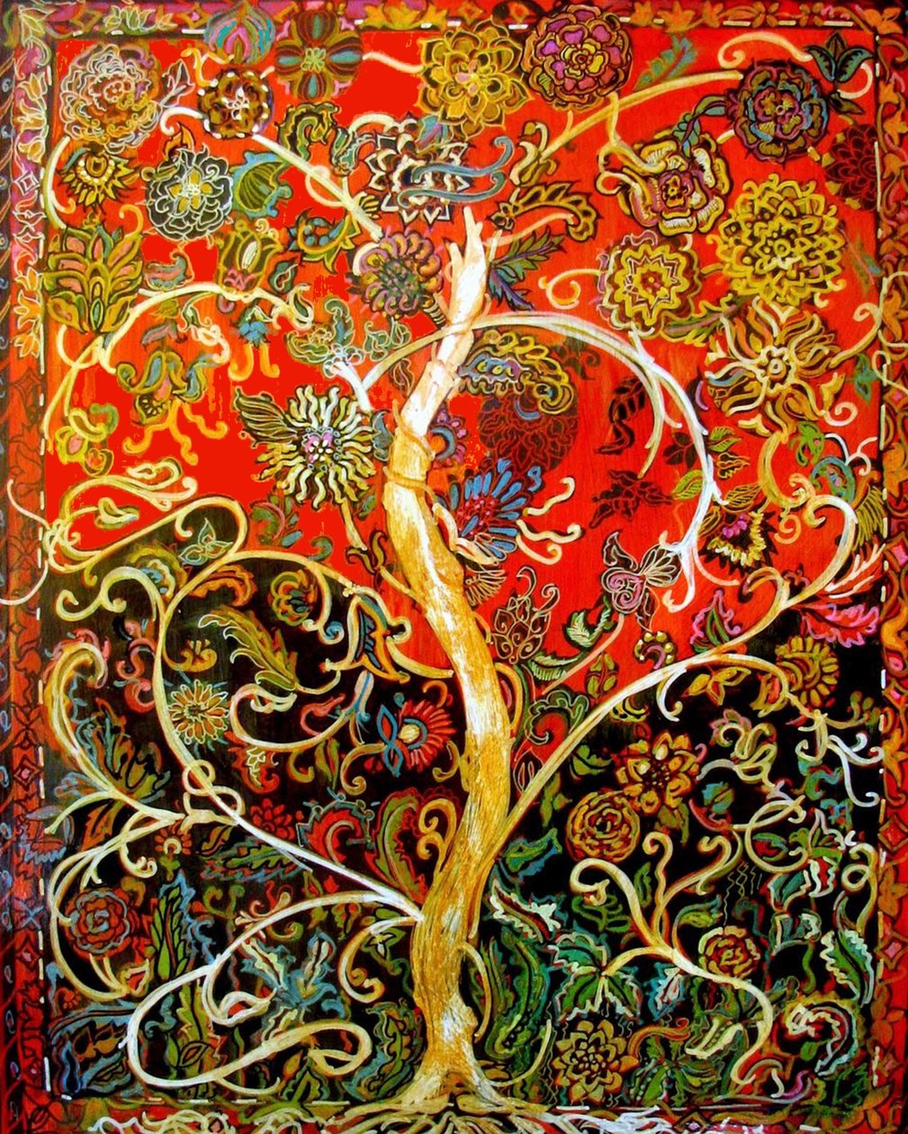 Drzewo życia, 2017 (mixed media) autorstwa linda arthurs