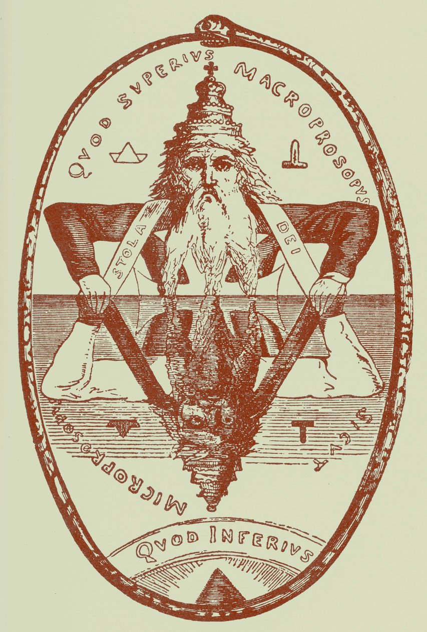 Wielki symbol Salomona autorstwa Éliphas after Lévi
