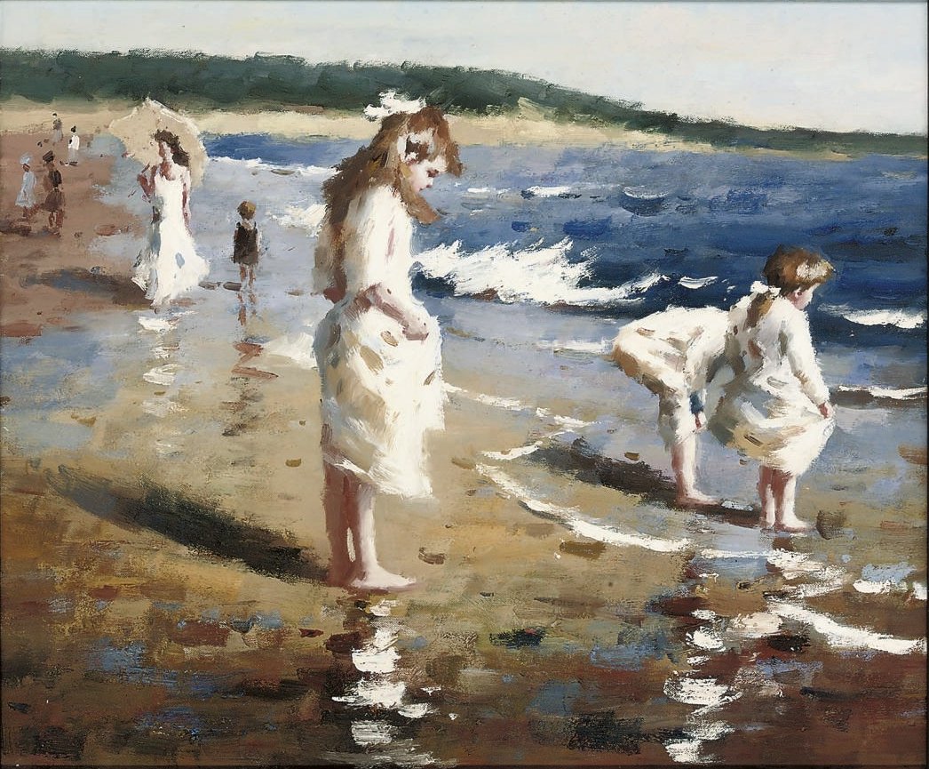  Letni dzień na plażynEspanol: Un dia de verano en la playan autorstwa Joaquín Sorolla