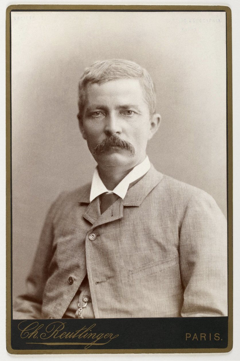 Henry Morton Stanley (1841-1904), walijski odkrywca Afryki Środkowej autorstwa Léopold Émile Reutlinger