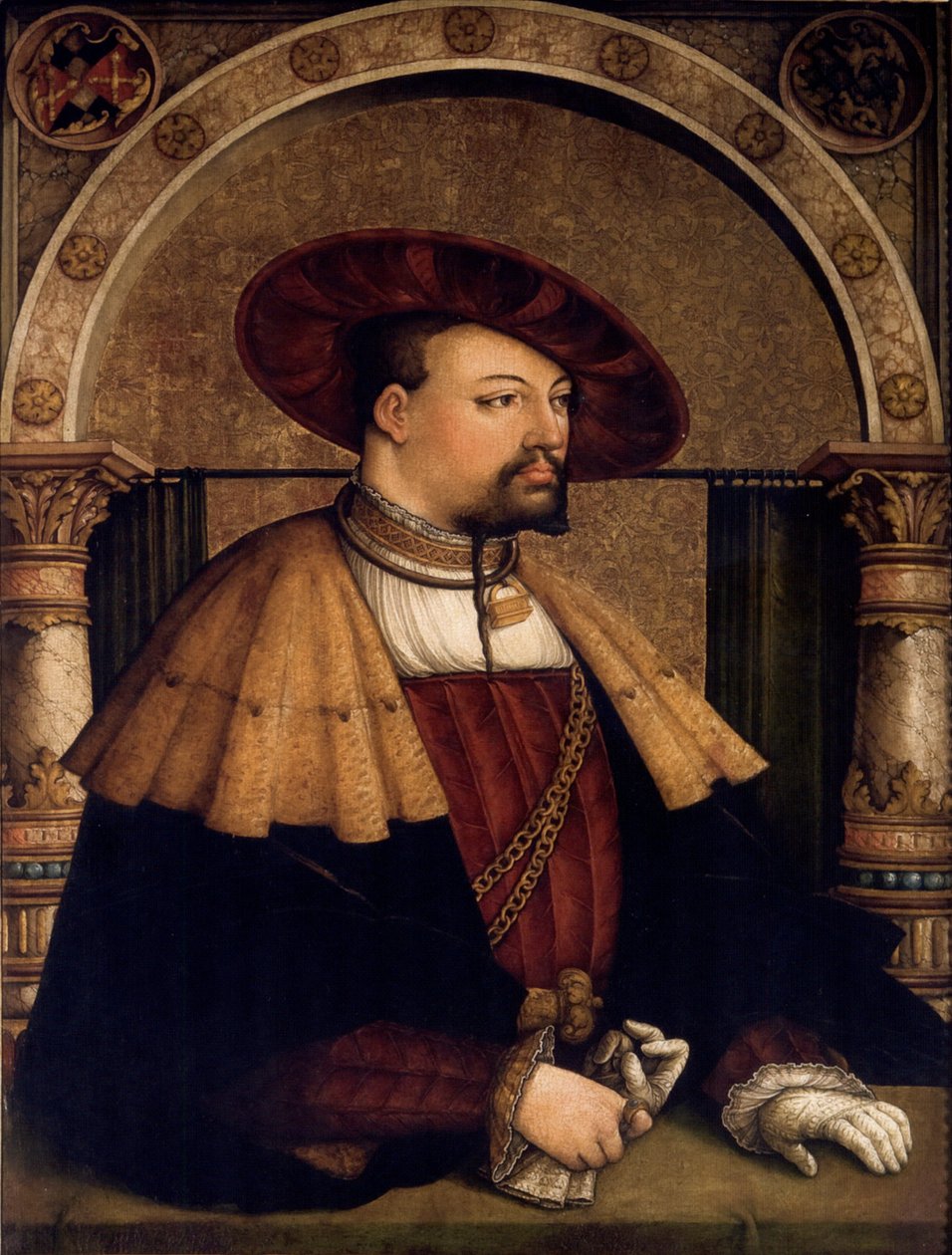 Portret Eitelfriedricha III. von Zollern, 1561 autorstwa Josef Weis