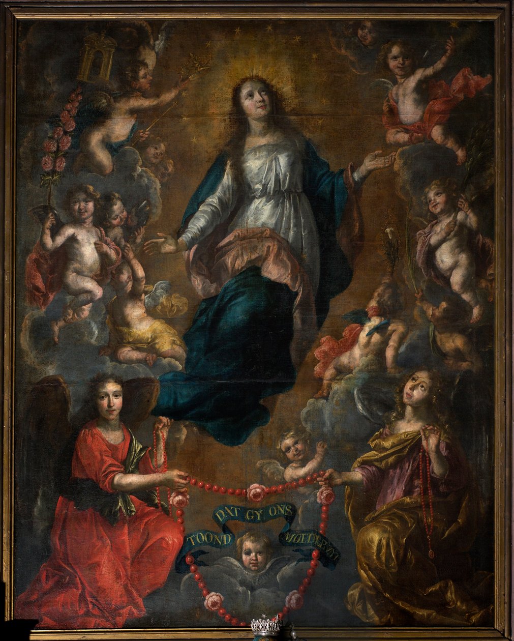 Kościół parafialny (kościół parafialny św. Jerzego). Wnętrze. Wniebowstąpienie Maryi. Nicolasa de Liemaeckère. 1640. autorstwa or Liemaecker Nicolaas de Liemakere