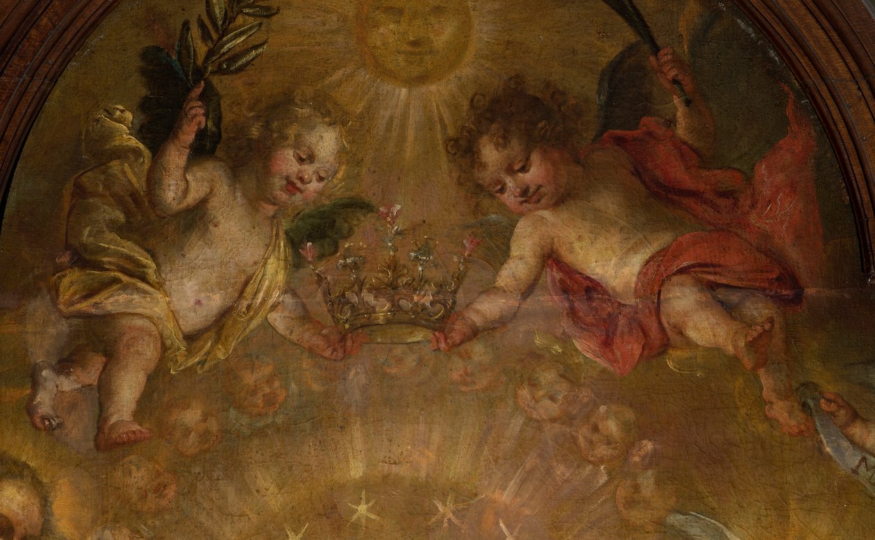Kościół parafialny (Sint-Walburgakerk). Obraz. Nicolasa De Liemaeckère. autorstwa or Liemaecker Nicolaas de Liemakere