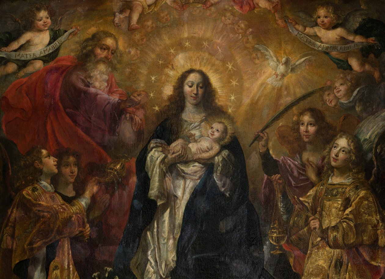 Kościół parafialny (Sint-Walburgakerk). Obraz. Nicolasa De Liemaeckère. autorstwa or Liemaecker Nicolaas de Liemakere