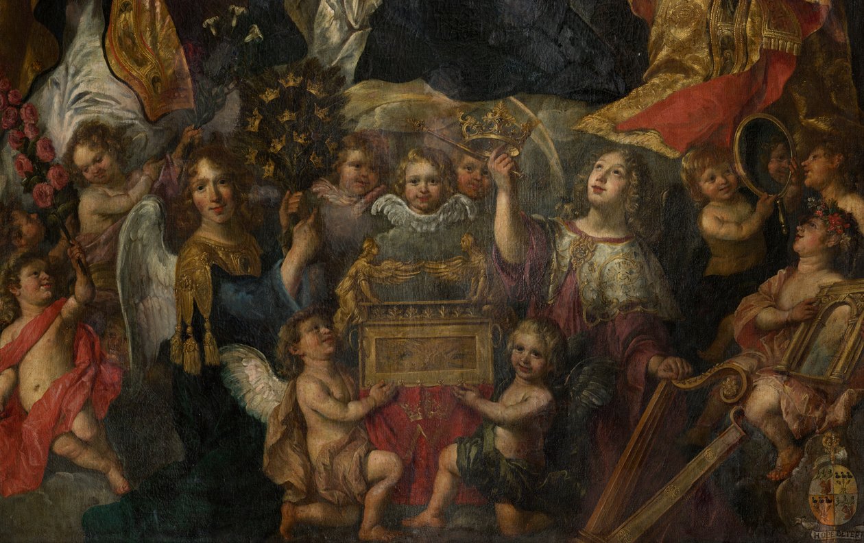 Kościół parafialny (Sint-Walburgakerk). Obraz. Nicolasa De Liemaeckère. autorstwa or Liemaecker Nicolaas de Liemakere