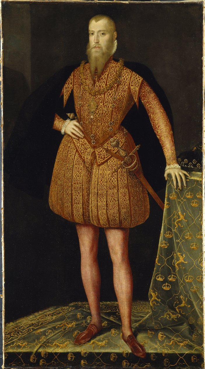 Eric XIV roi de Suede - Portret króla Szwecji Eryka XIV (1533-1577) par Meulen, Steven van der (czynny 1543-1564) autorstwa or Muelen Steven van der Meulen