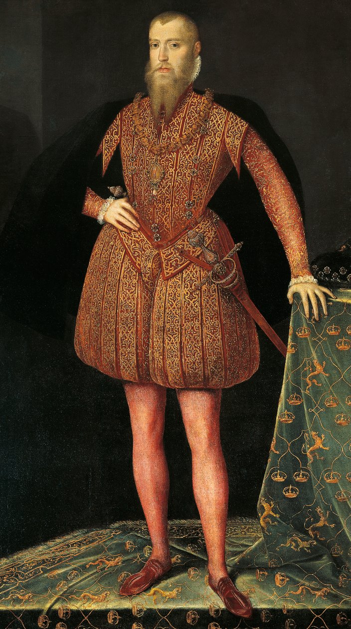 Portret Eryka XIV Szwecji (Sztokholm autorstwa or Muelen Steven van der Meulen