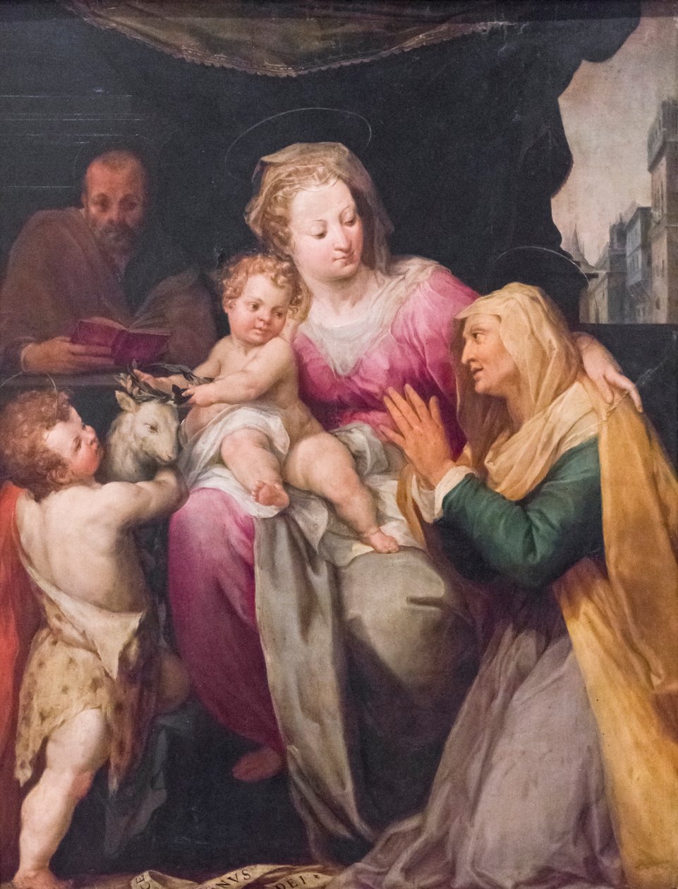 Święta rodzina ze św. Anną i św. Janem autorstwa or Wit Peter (c.1548 1628) Witte