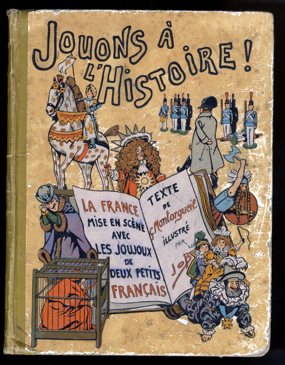 Okładka książki „” Joujoux a l’histoire: la France wystawiona z Joujoux de deux petits Francais””. Ilustracja Joba (Jacques-Marie Gaston Onfray i Breville) (1858-1931) 1908. Zbiory prywatne. autorstwa pseudonym for Onfray de Breville Jacques Job
