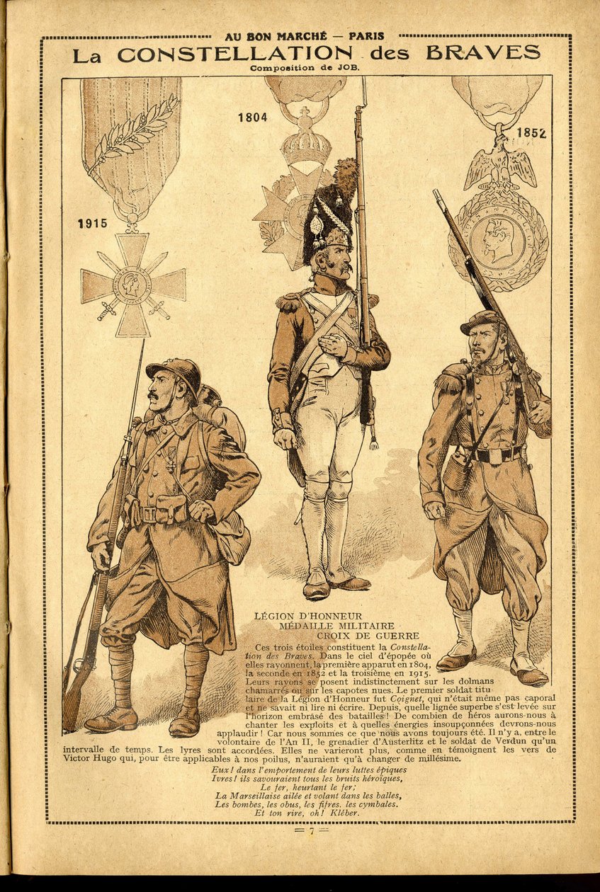 Dziennik Bon Marche 1917 - Ilustracja Hioba (Jacques Marie (Jacques-Marie) Gaston Onfray i Breville) (1858-1931): 1905 autorstwa pseudonym for Onfray de Breville Jacques Job