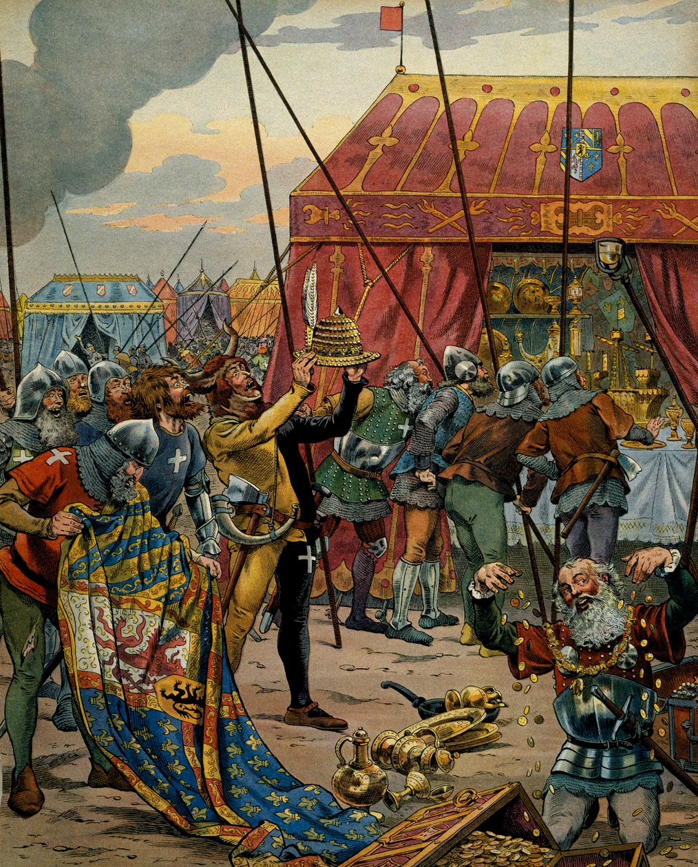 Historia Francji w średniowieczu (średniowiecze): Szwajcarzy przejmują majątek Karola Temeraire