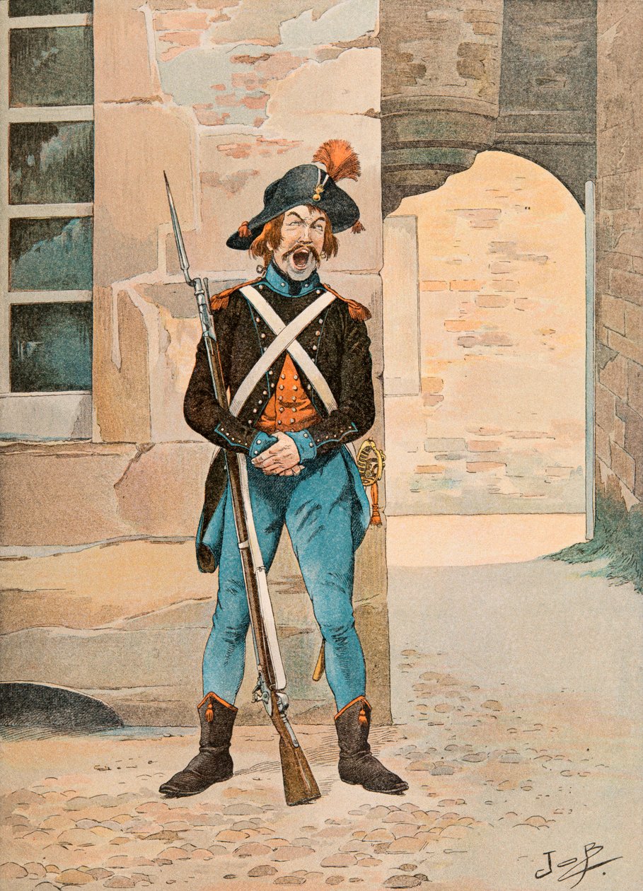 Jacques Marie Gaston Onfroy de Breville dit JOB (1858-1931) - wojska francuskie trzymane przez cały czas: 1, ere legion des francs (1796), zbiory prywatne autorstwa pseudonym for Onfray de Breville Jacques Job