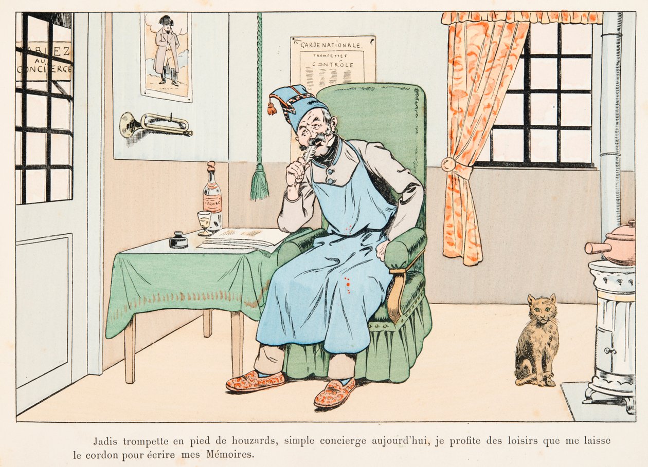 Jacques Marie Gaston Onfroy de Breville dit JOB (1858-1931) - Half Balance Writing Memories, Private Collection autorstwa pseudonym for Onfray de Breville Jacques Job