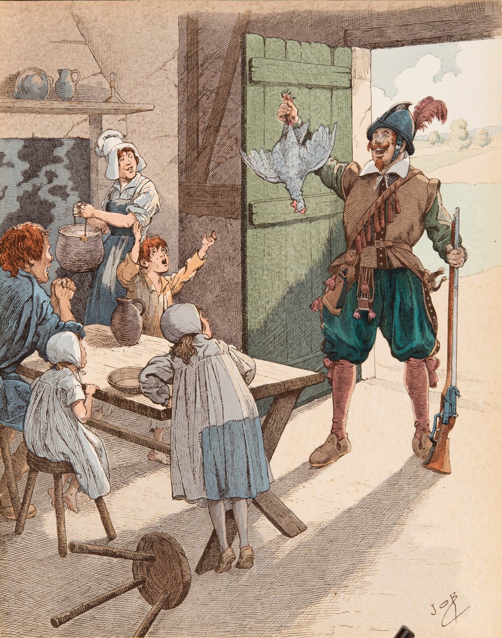 Jacques Marie Gaston Onfroy de Breville dit JOB (1858-1931) - Nocnik w czasach Henryka IV (1553-1610), zbiory prywatne autorstwa pseudonym for Onfray de Breville Jacques Job