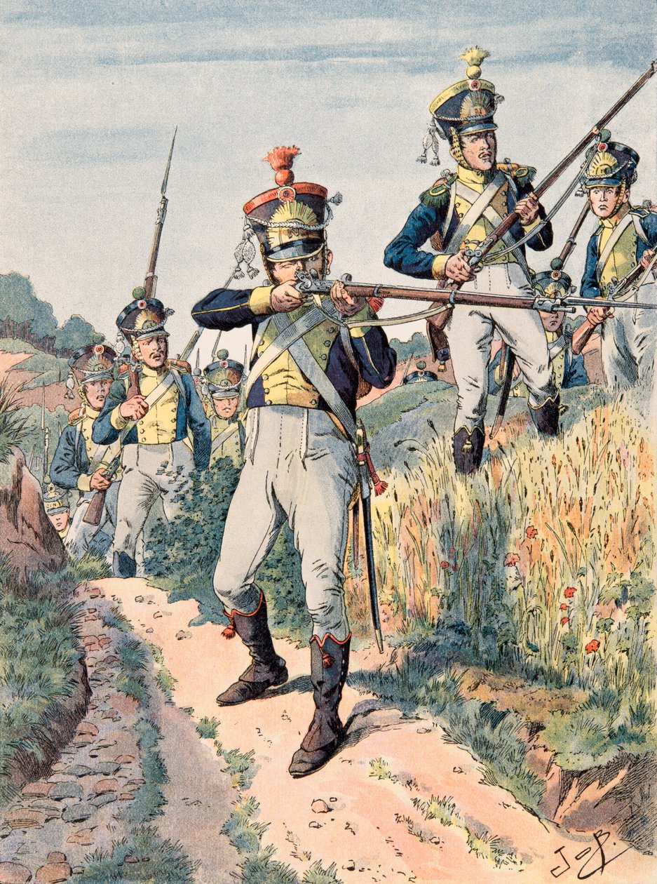 Jacques Marie Gaston Onfroy de Breville dit JOB (1858-1931) - Strój wojsk francuskich wszech czasów: Legion de la Vistula, piechota (1808 - 1814), kolekcja prywatna autorstwa pseudonym for Onfray de Breville Jacques Job
