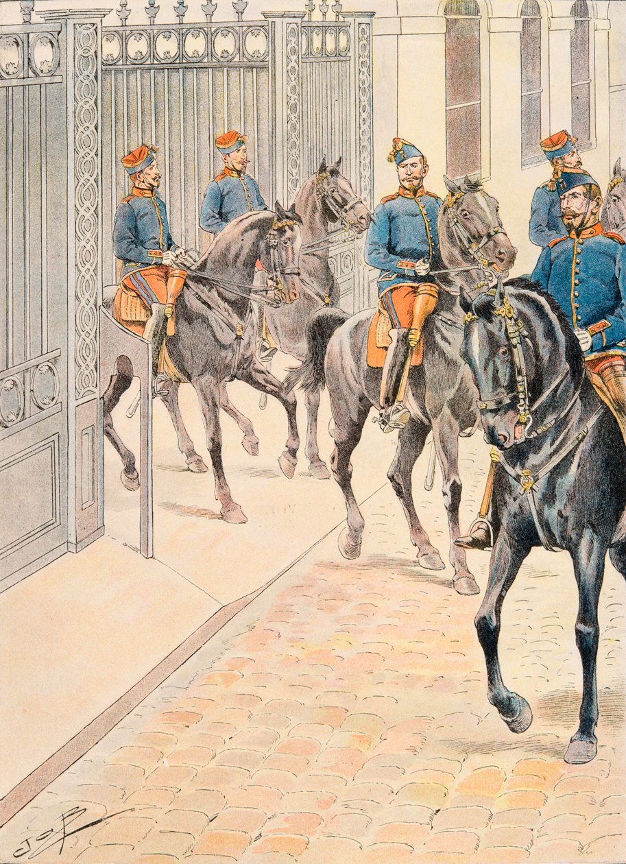 Jacques Marie Gaston Onfroy de Breville dit JOB (1858-1931) - Strój wojsk francuskich wszech czasów: Sto Gardów (Drugie Cesarstwo), kolekcja prywatna autorstwa pseudonym for Onfray de Breville Jacques Job