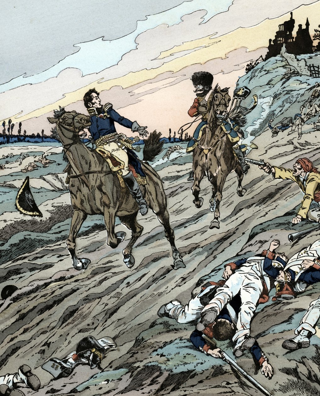 Leopold Hugo podaje drinka wrogowi, który chce go zabić autorstwa pseudonym for Onfray de Breville Jacques Job