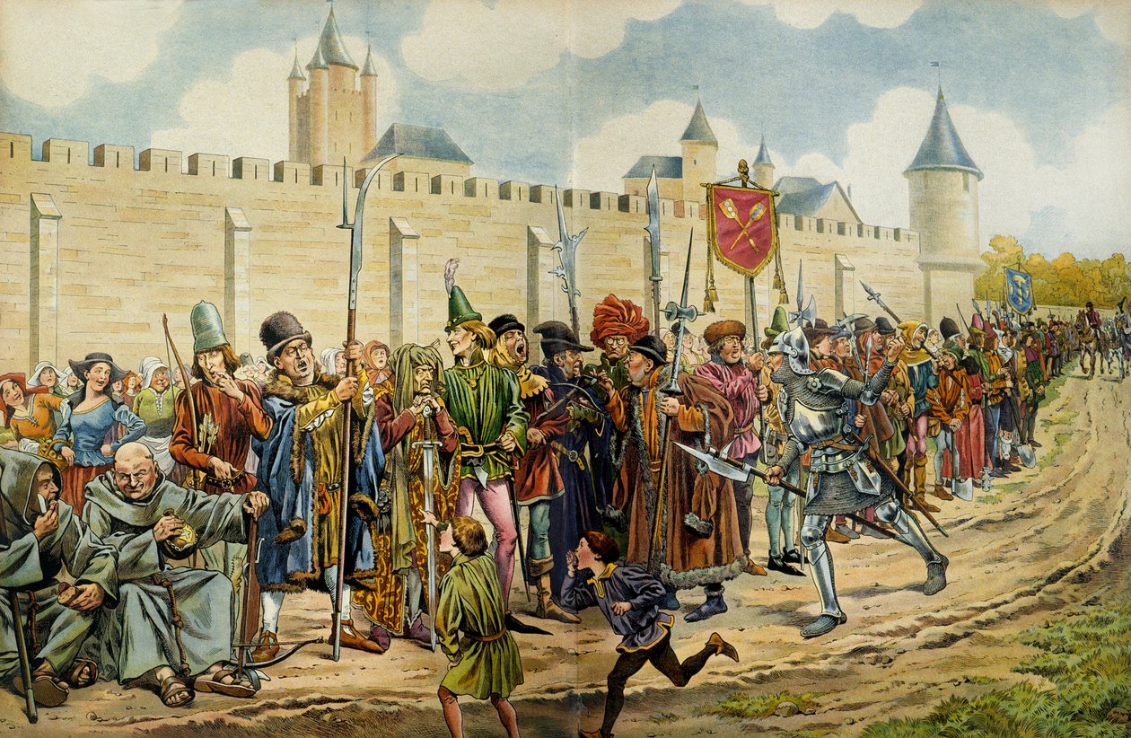 Ludwik XI z Francji, znany jako Roztropny (1423-1483), zrecenzowano 14 września autorstwa pseudonym for Onfray de Breville Jacques Job