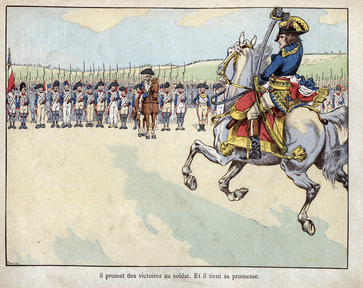 Napoleon zostaje dowódcą armii francuskiej we Włoszech - 1796 - Napoleon zostaje dowódcą armii francuskiej we Włoszech, 23 lutego autorstwa pseudonym for Onfray de Breville Jacques Job
