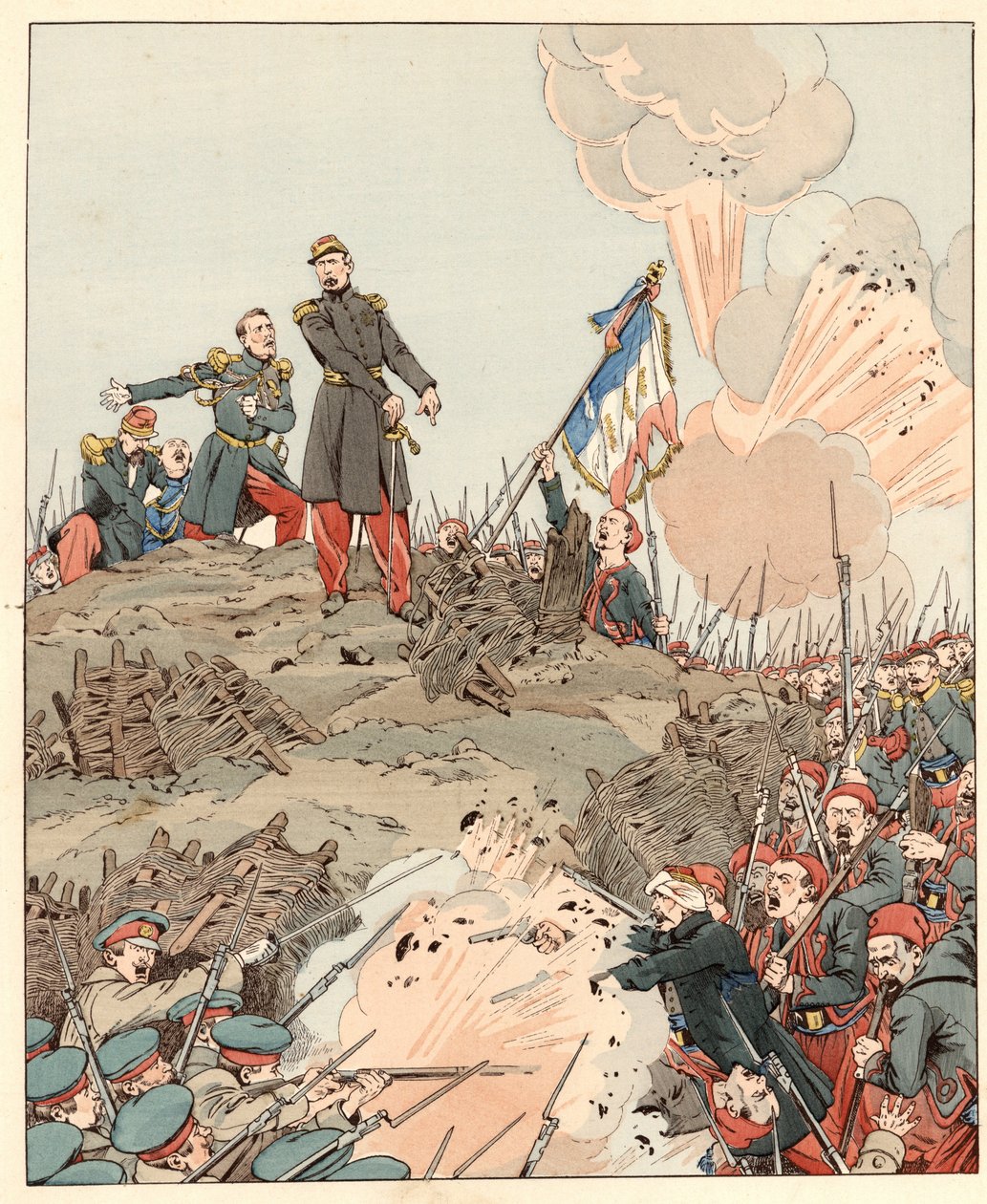 Siedziba Sewastopola podczas wojny krymskiej, generał Patrice de Mac-Mahon (Mac Mahon) (1808-1893) odpowiedział „J
