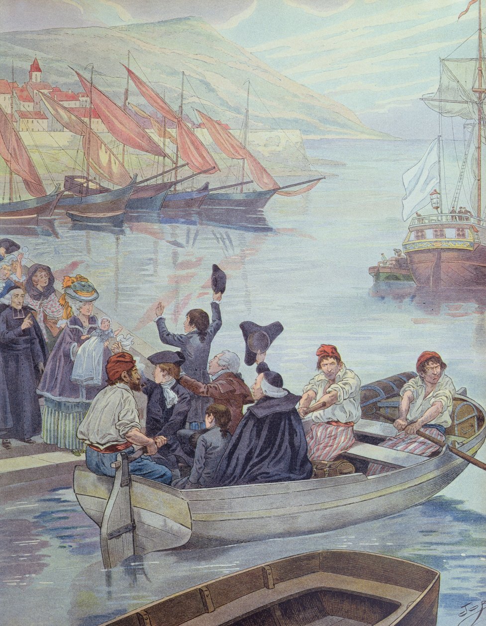 Młody Napoleon opuszcza Korsykę, by studiować na kontynencie autorstwa pseudonym for Onfray de Breville Jacques Job